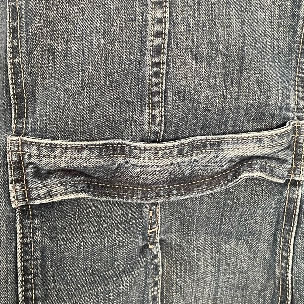 Calvin Klein Jeans Denim Jacket Blue Stretch Trucker Women’s Large - Picture 6 of 9
